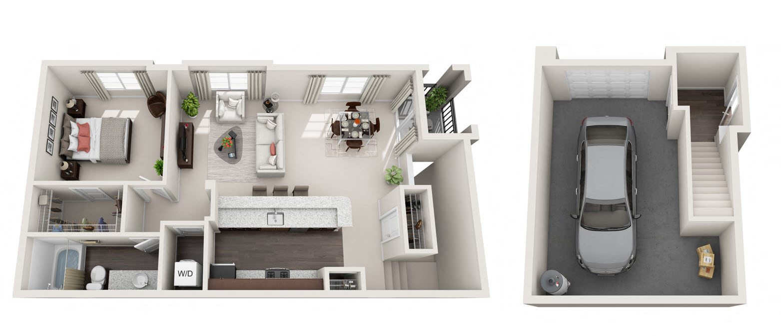 Floor plan layout diagram for Parc Side